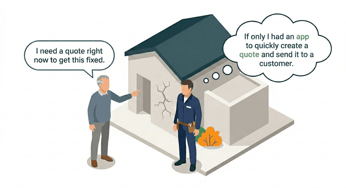 Contractor needing quick quote system